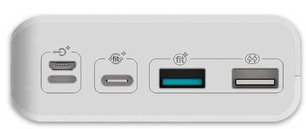 картинка Дополнительный внешний аккумулятор Romoss Sense 8P+ (PHP30 Pro) (30000mAh) 3A QC 2xUSB White от магазина КомпьютерЦентр