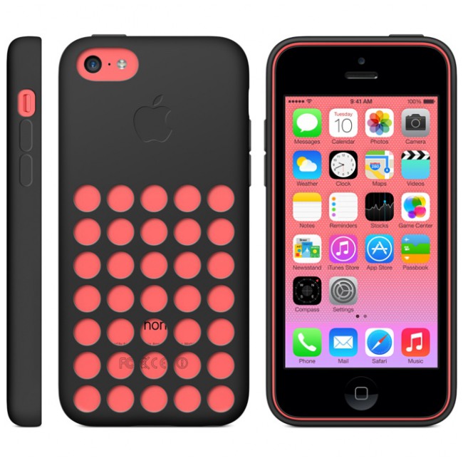 картинка Чехол Apple Case for iPhone 5C Black (MF040) от магазина КомпьютерЦентр