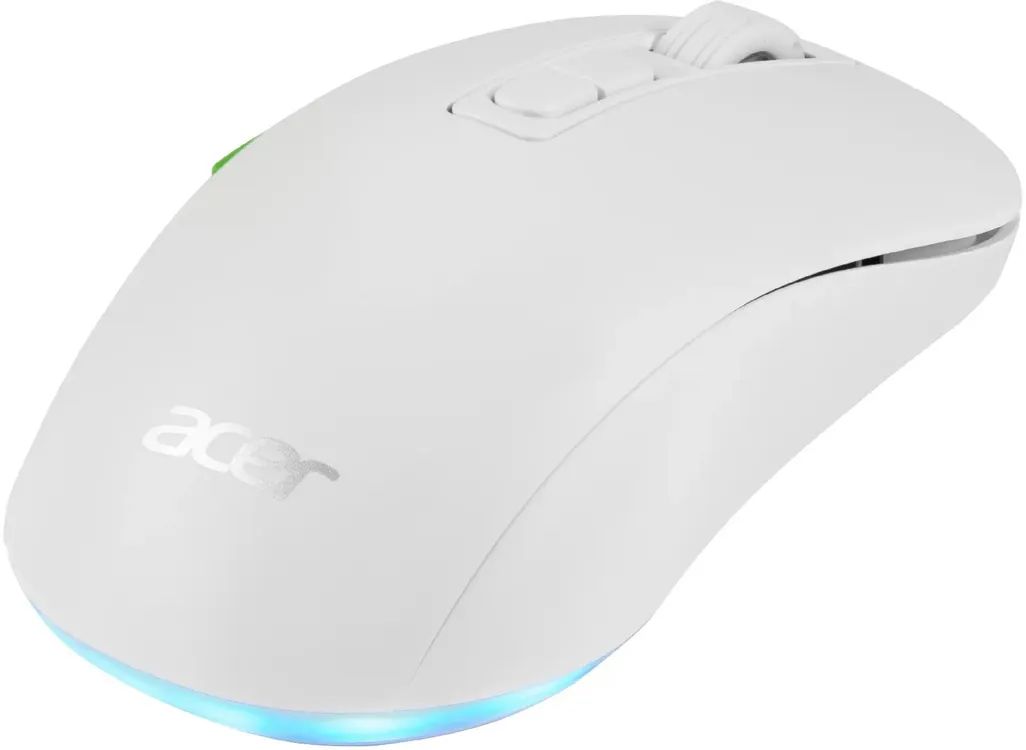 картинка Мышка Acer OMR311, оптическая, беспроводная, 2400dpi, BT/ Radio USB, 7but, белый (ZL.MCECC.034) от магазина КомпьютерЦентр