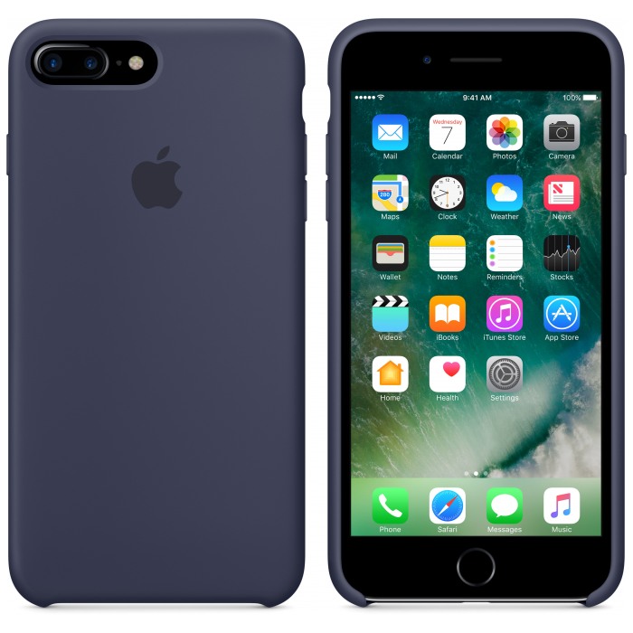 картинка Чехол Apple Silicone Case for iPhone 7 midnight blue от магазина КомпьютерЦентр