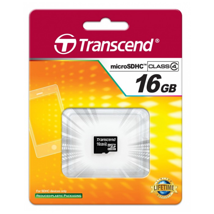 картинка Карта памяти Transcend 16Gb microSDHC Class 4 no SD adapter (TS16GUSDC4) от магазина КомпьютерЦентр