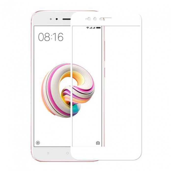 картинка Стекло Mi5x/ Mi A1 Full White от магазина КомпьютерЦентр