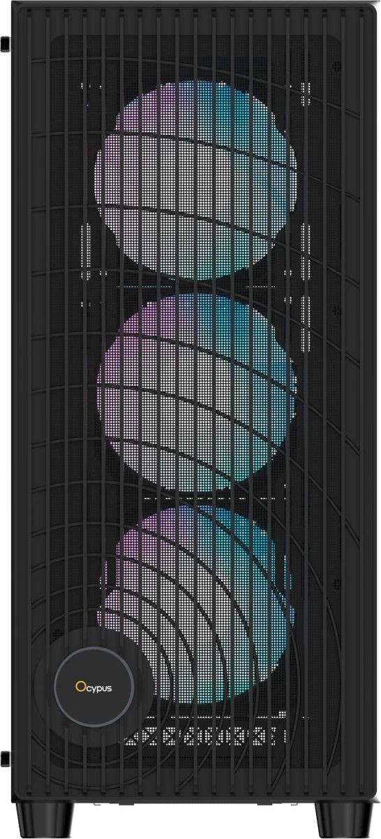 картинка Корпус Ocypus Gamma C70 BK ARGB, Mid-tower, Black, без БП (Gamma-C70-BKG400XX-GL) от магазина КомпьютерЦентр