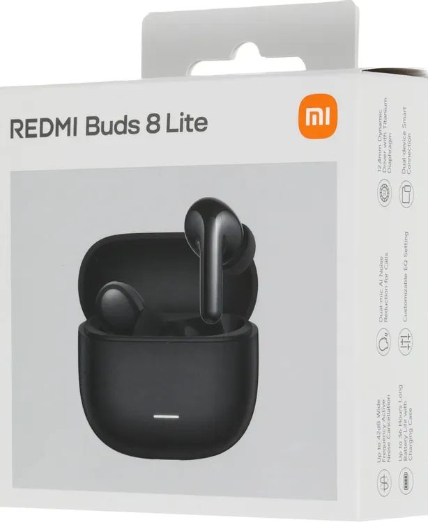 картинка Bluetooth гарнитура Xiaomi Redmi Buds 8 Lite Black (BHR08OMGL) от магазина КомпьютерЦентр