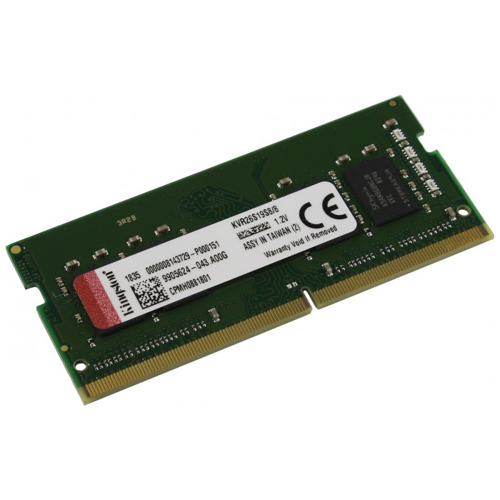 картинка Оперативная память Kingston SO-DIMM DDR4 8Gb 2666MHz PC4-21300 CL19 (KVR26S19S8/8) от магазина КомпьютерЦентр