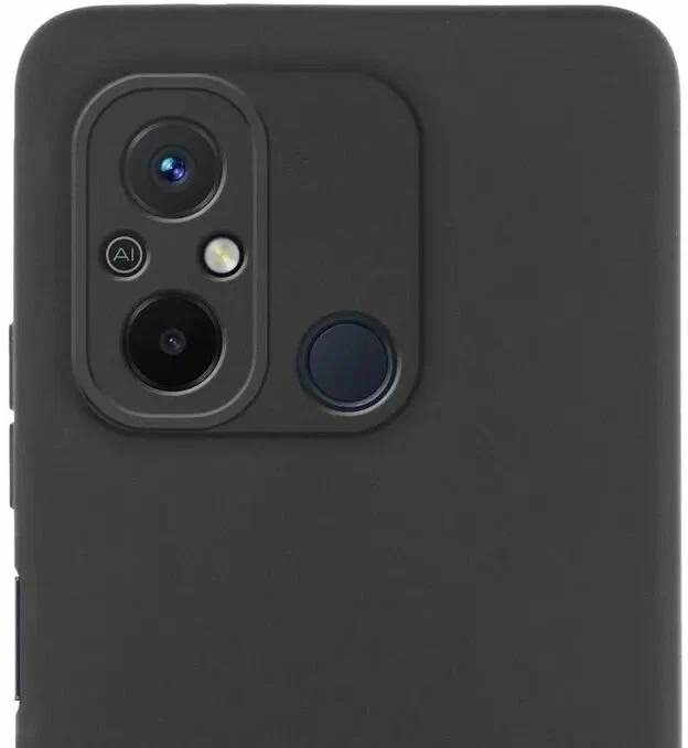 картинка Чехол-накладка матовая черный с защитой камеры для Xiaomi Redmi 12C / POCO C55 от магазина КомпьютерЦентр