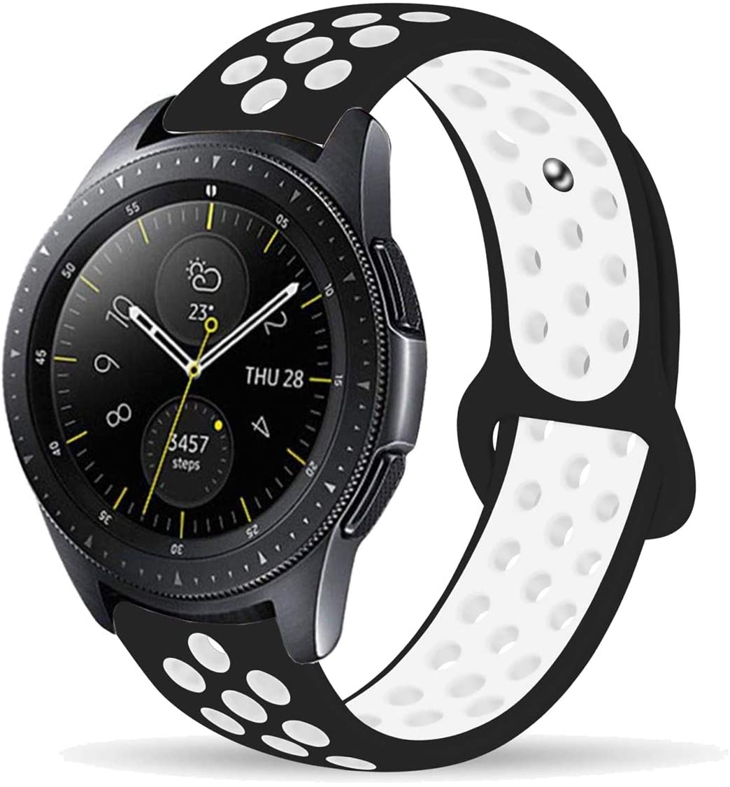 картинка Ремешок Samsung Galaxy Watch 42mm (20mm) Silicone Sport band Black от магазина КомпьютерЦентр