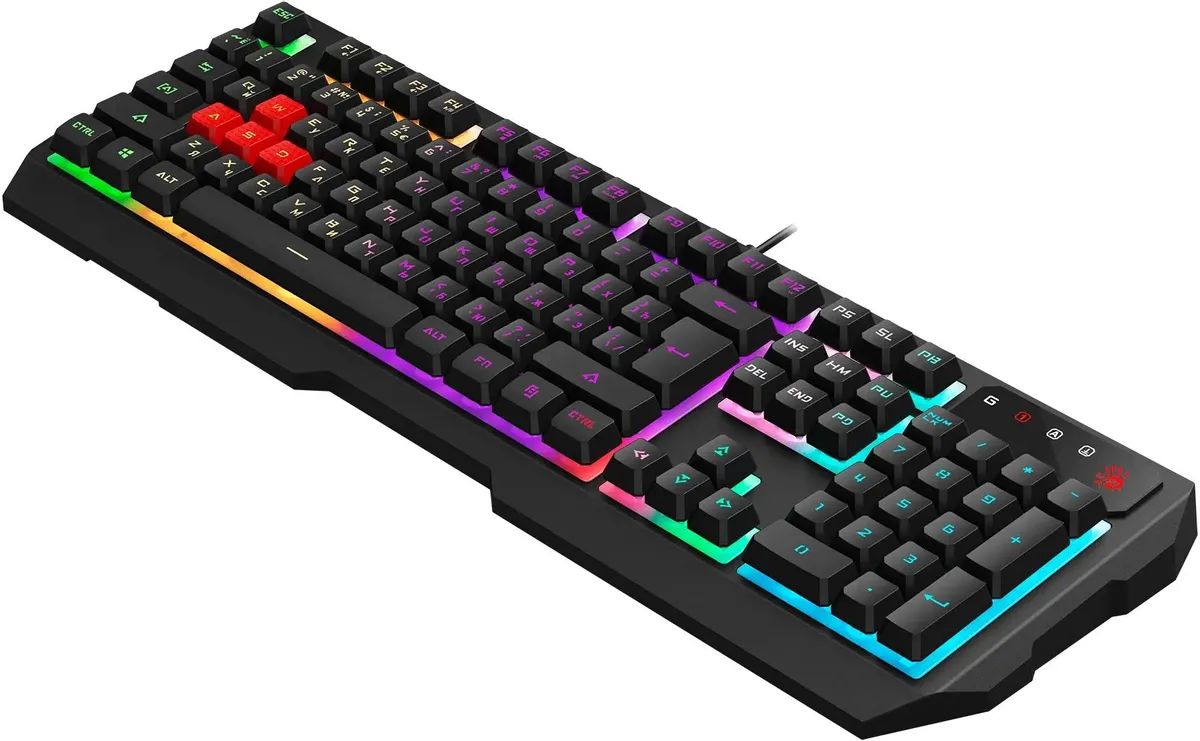 картинка Клавиатура A4-Tech Bloody B140N Black, Multimedia for gaimer, USB, LED от магазина КомпьютерЦентр