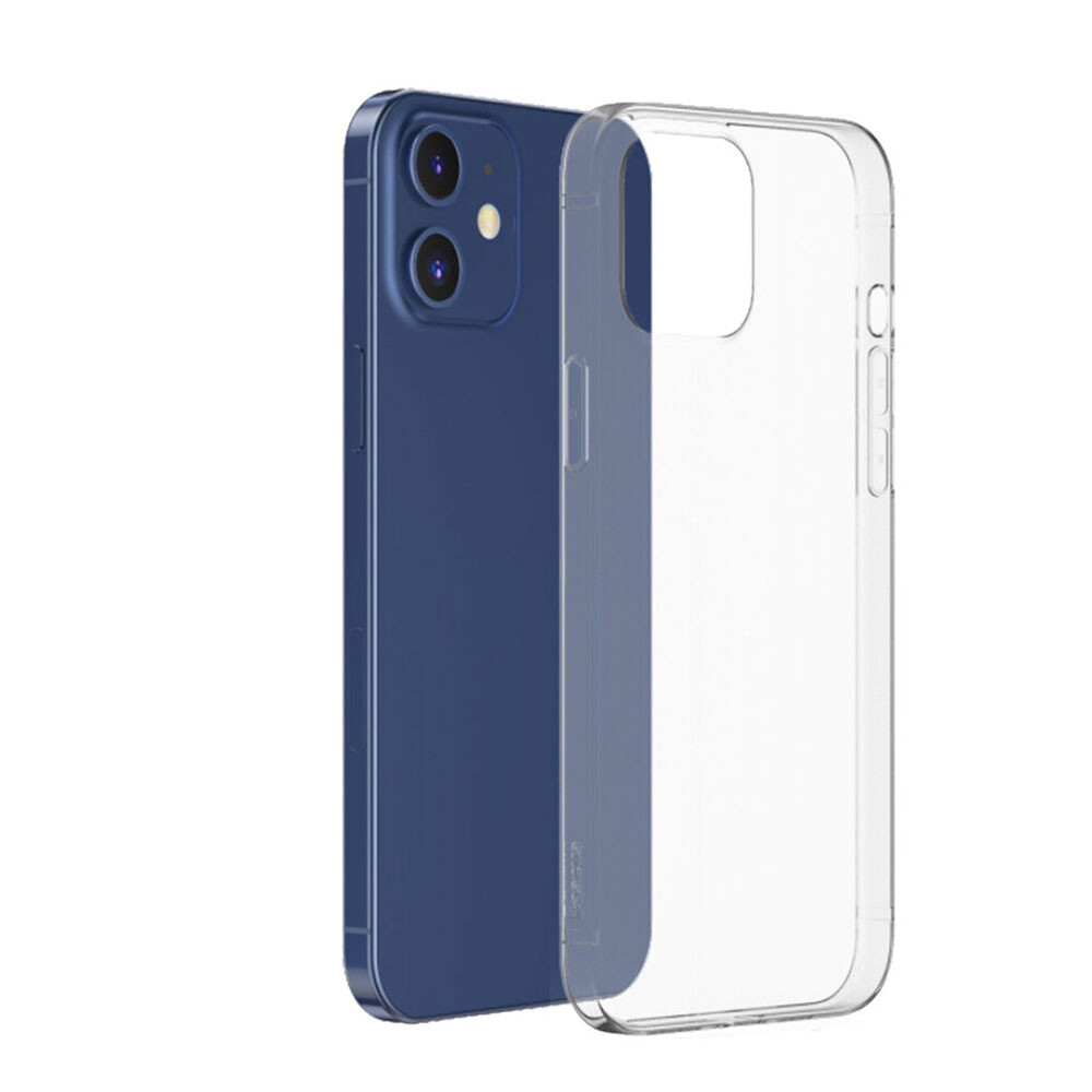 картинка Чехол Apple Silicone Case Simple for iPhone 12 Прозрачный (Copy) от магазина КомпьютерЦентр
