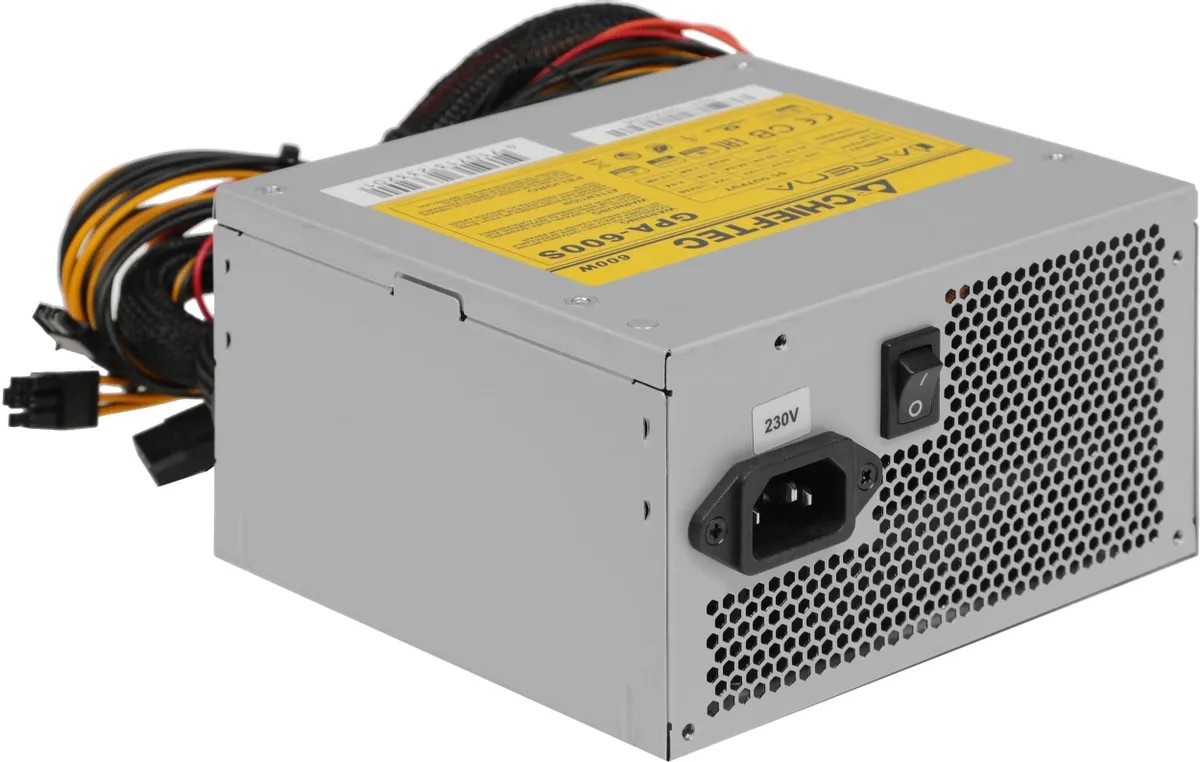 картинка Блок питания Chieftec GPA-600S 600W; iArena, ATX от магазина КомпьютерЦентр