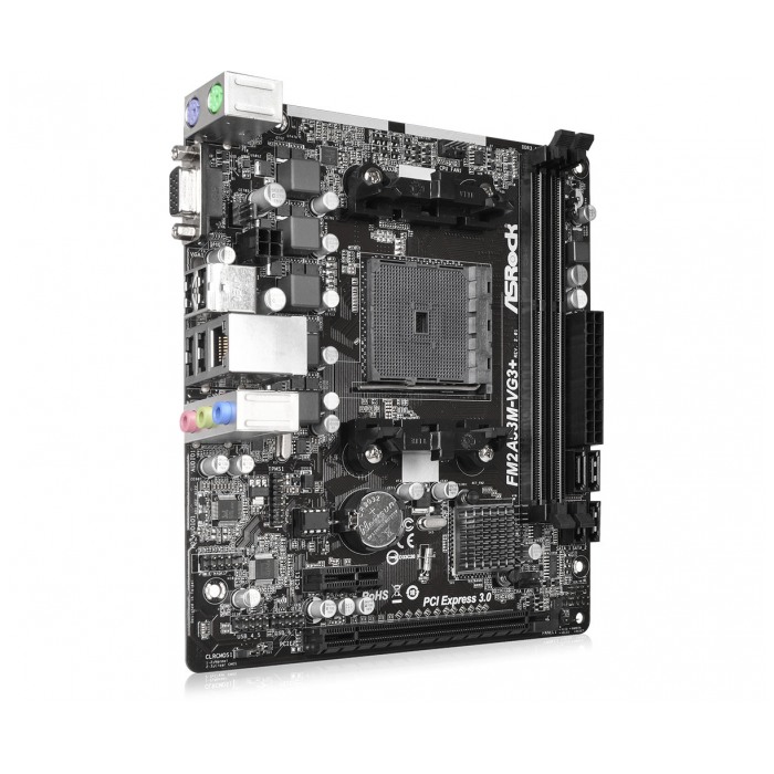 картинка Материнская плата ASRock FM2A58M-VG3+ (FM2A58M-VG3+) от магазина КомпьютерЦентр