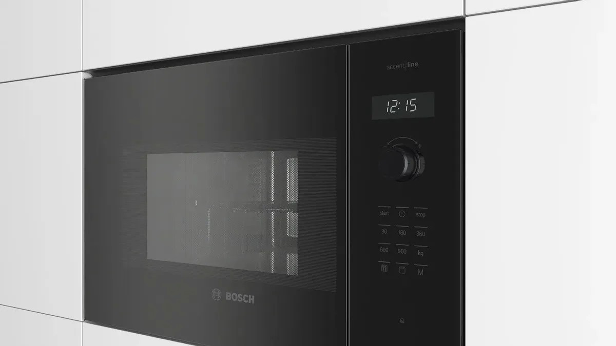 картинка Микроволновая печь встраиваемая Bosch BEL454MB1F 6 Series, черный цвет от магазина КомпьютерЦентр