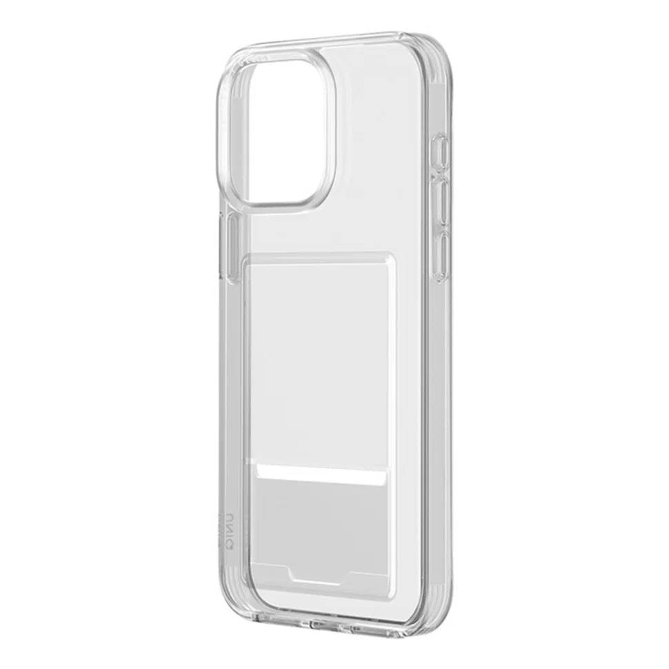 картинка Чехол со слотом под карту Uniq HYBRID AIR FENDER ID для iPhone 15 Pro MAX 6.7 Transparent (IP6.7P(2023)-AFIDTRAN) от магазина КомпьютерЦентр