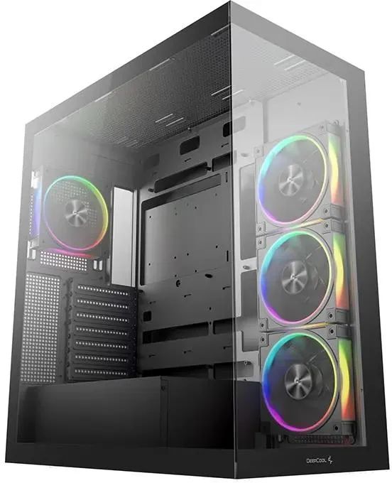 картинка Корпус Deepcool CG580 4F V2 без БП, боковое окно панорама, черный, 4x120 mm ARGB PWM, ATX (R-CG580-BKADA4-G-2) от магазина КомпьютерЦентр
