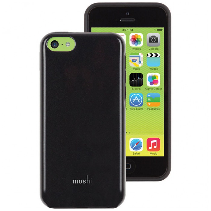 картинка Чехол Moshi iGlaze Remix Onyx Black for iPhone 5c (99MO069001) от магазина КомпьютерЦентр