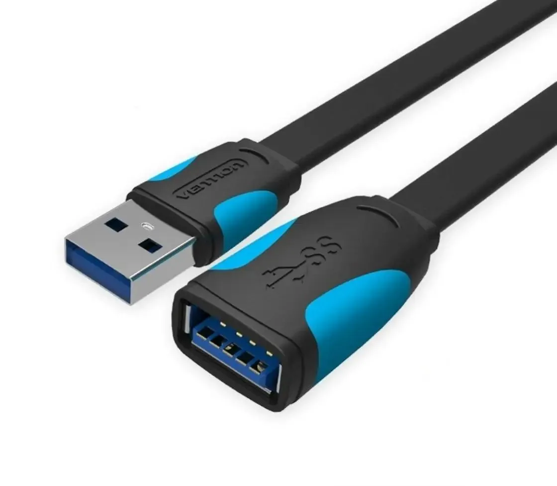 картинка Кабель USB 3.0 A->F 0.5 м Vention плоский (VAS-A13-B050) от магазина КомпьютерЦентр
