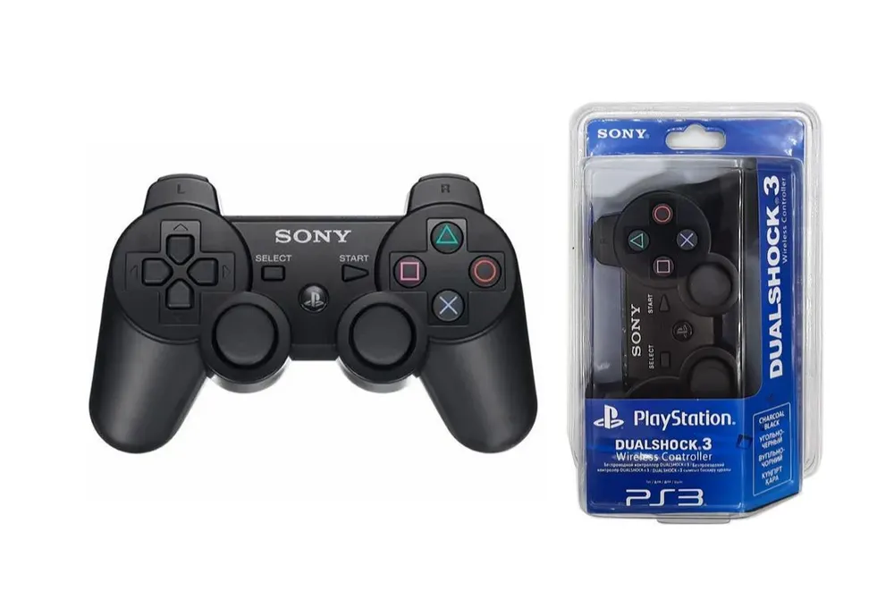 картинка Беспроводной Bluetooth Геймпад для Sony PlayStation 3, Черный от магазина КомпьютерЦентр