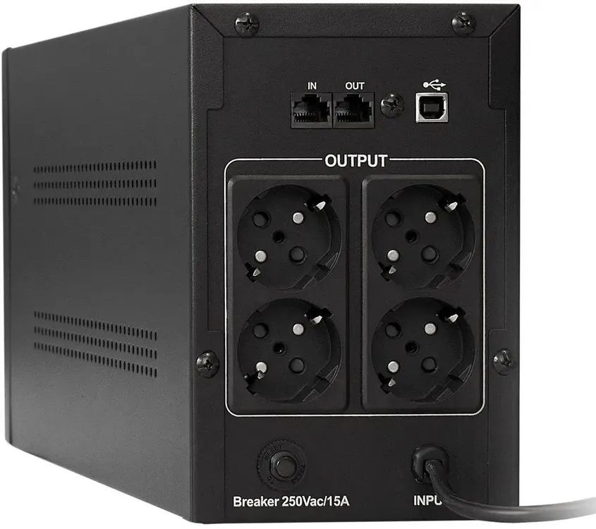 картинка ИБП ExeGate EP285515RUS SpecialPro UNB-2000.LED.AVR.EURO.RJ.USB 2000VA/ 1200W, LED, AVR, 4 евророзетки, RJ45/ 11, USB, черный от магазина КомпьютерЦентр