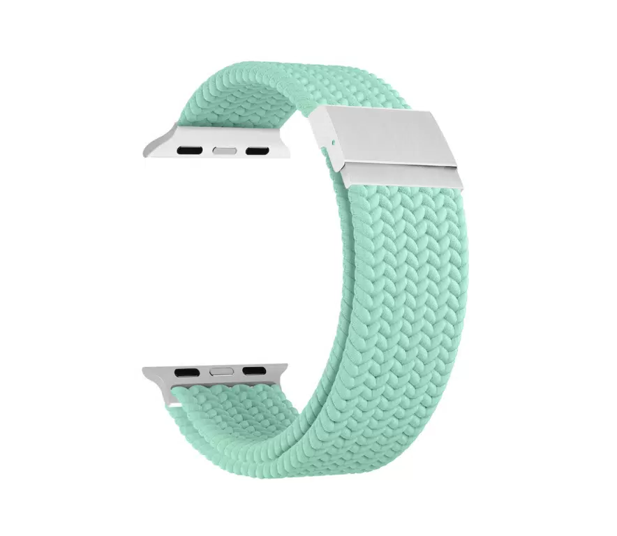 картинка Плетеный нейлоновый ремешок для Apple Watch 38/ 40/ 41 mm Series 1-9, SE LYAMBDA PLEIONE DSN-18-40-LGN Light green от магазина КомпьютерЦентр