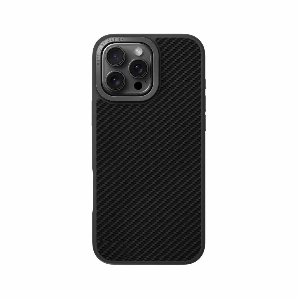 картинка Чехол Uniq HYBRID KEVA MAX WITH CAMERA STAND (MagSafe) для iPhone 16 Pro MAX 6.9'' CARBON (IP6.9P(2024)-KEVMMBLK) от магазина КомпьютерЦентр