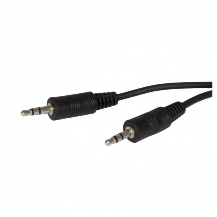 картинка Кабель Buro 3.5mm Jack (m-m) стерео 3m Black (BAAC002-3) от магазина КомпьютерЦентр