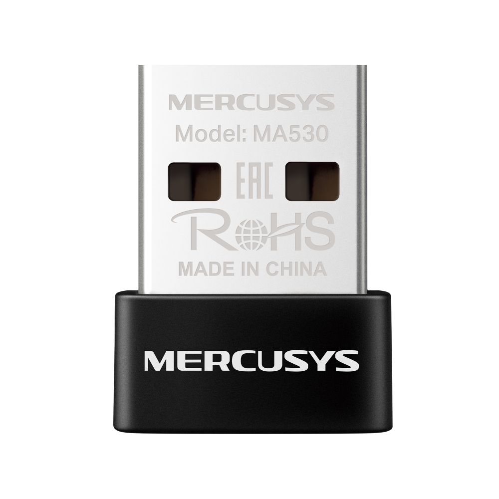 картинка Bluetooth адаптер Mercusys MA530 Nano v5.3 USB Black от магазина КомпьютерЦентр