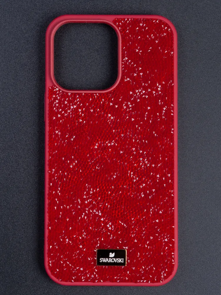 картинка Чехол Swarovski для iphone 14 Pro Max Красный от магазина КомпьютерЦентр