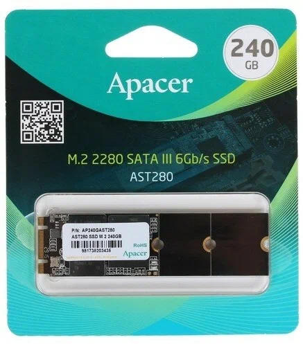 картинка SSD накопитель 240 Гб Apacer AST280 SATA III (AP240GAST280-1) от магазина КомпьютерЦентр
