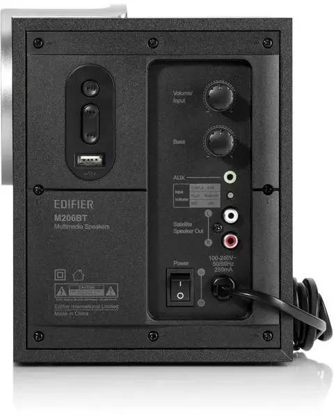 картинка Акустика 2.0 Edifier M206BT Black 34Вт BT от магазина КомпьютерЦентр