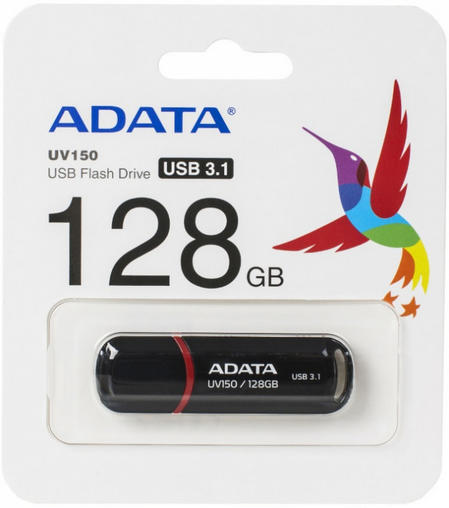 картинка USB3.0 накопитель 128Gb A-Data UV150 Black (AUV150-128G-RBK) от магазина КомпьютерЦентр