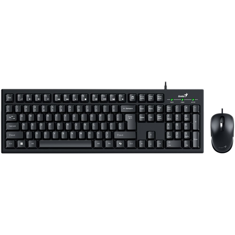 картинка Комплект Genius KM-100SE, Черная (клавиатура+мышка) (31330009402) от магазина КомпьютерЦентр