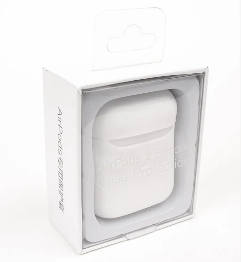 картинка Чехол для AirPods 2 Silicone Case Slim BOX White от магазина КомпьютерЦентр