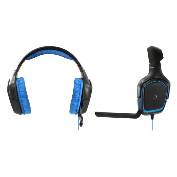 картинка Гарнитура Logitech G430 USB Gaming Black/ Blue (981-000537) от магазина КомпьютерЦентр