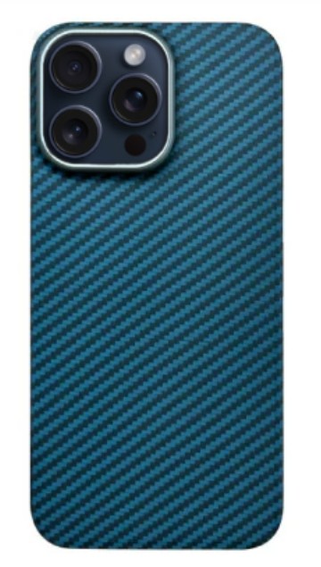 картинка Чехол-накладка K-DOO Kevlar case blue для iPhone 15 Pro от магазина КомпьютерЦентр