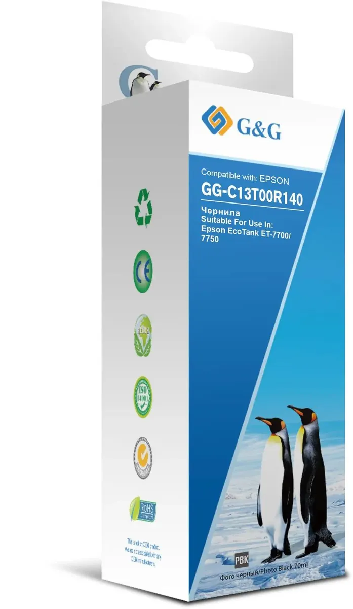 картинка Чернила G&G GG-C13T00R140 черный 70мл для Epson от магазина КомпьютерЦентр