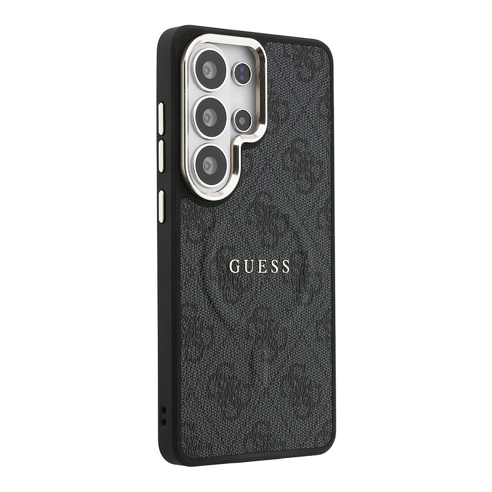 картинка Чехол Guess для Galaxy S26 Ultra PU 4G Classic metal logo &Camera Hard Black (MagSafe) от магазина КомпьютерЦентр