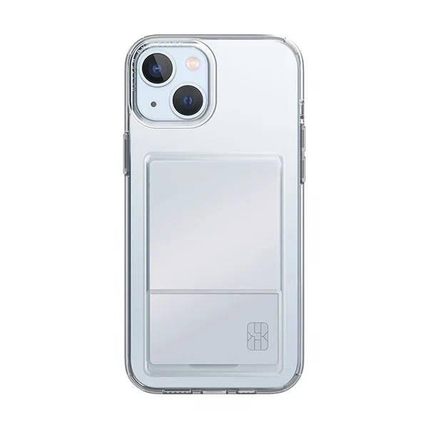 картинка Чехол со слотом под карту Uniq HYBRID AIR FENDER ID для iPhone 15 6.1'', прозрачный (Transparent) (IP6.1(2023)-AFIDTRAN) от магазина КомпьютерЦентр