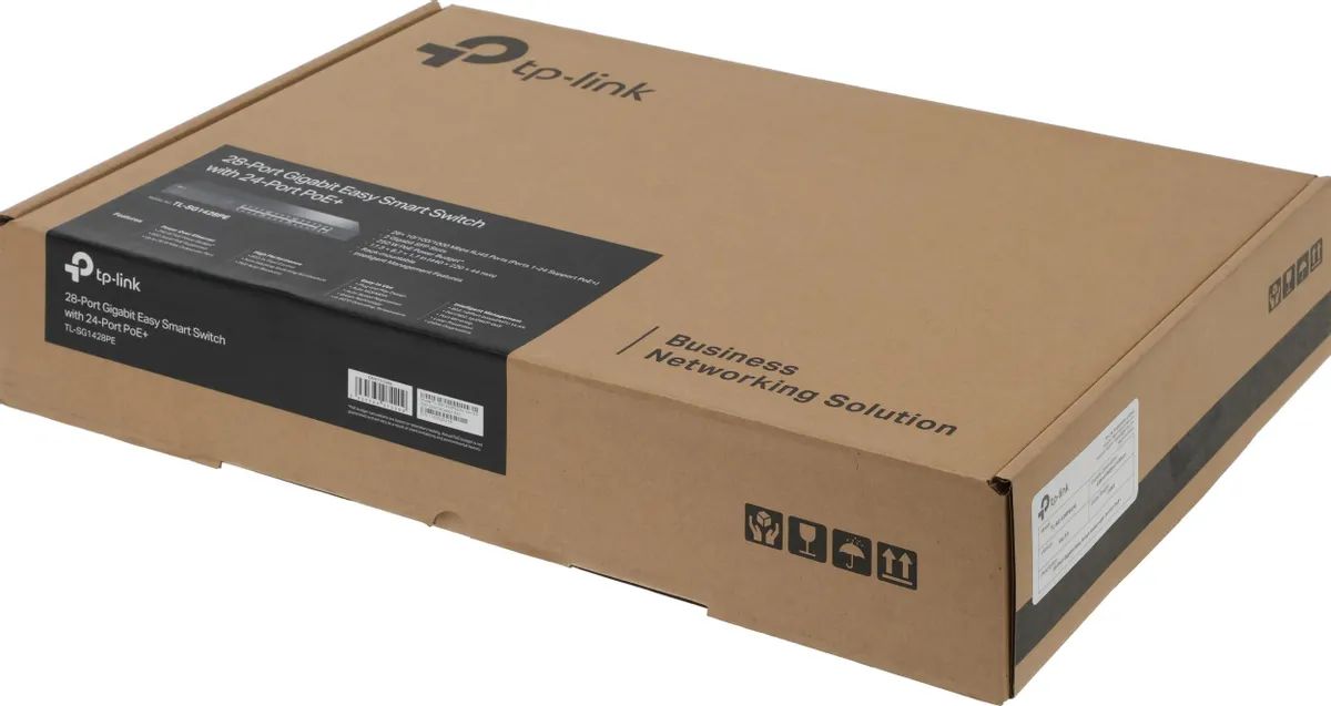 картинка Switch 28-port TP-Link TL-SG1428PE 26x1Гбит/ с 2SFP 24PoE+ 250W Easy Smart Switch управляемый от магазина КомпьютерЦентр