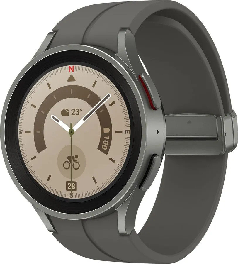 картинка Умные часы Samsung Galaxy Watch5 Pro 45mm Titanium Gray (SM-R920) от магазина КомпьютерЦентр