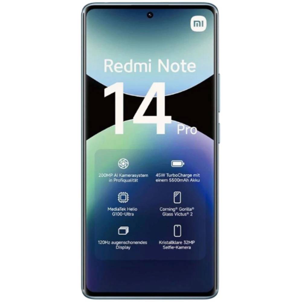 картинка Смартфон Xiaomi Redmi Note 14 Pro Blue 6.67''/ 12Gb / 512Gb от магазина КомпьютерЦентр