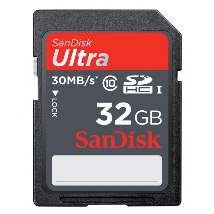 картинка Карта памяти SanDisk 32Gb SDHC Ultra Class 10 (SDSDU-032G-U46) от магазина КомпьютерЦентр