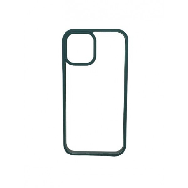 картинка Чехол Rock Guard Pro Protection Case for iPhone 12/ 12 Pro Transparent Dark Green+Orange от магазина КомпьютерЦентр
