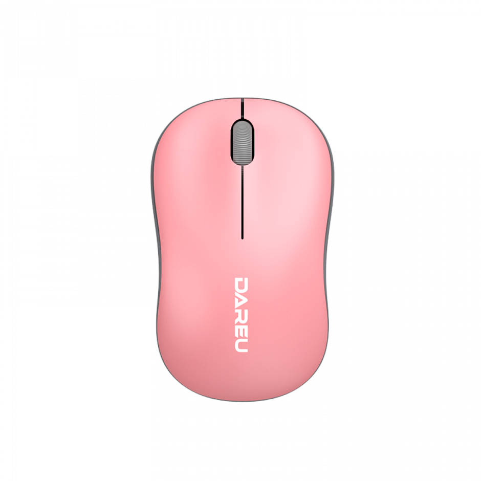 картинка Мышка Dareu LM106G Pink-Grey (розовый с серым), беспроводная от магазина КомпьютерЦентр