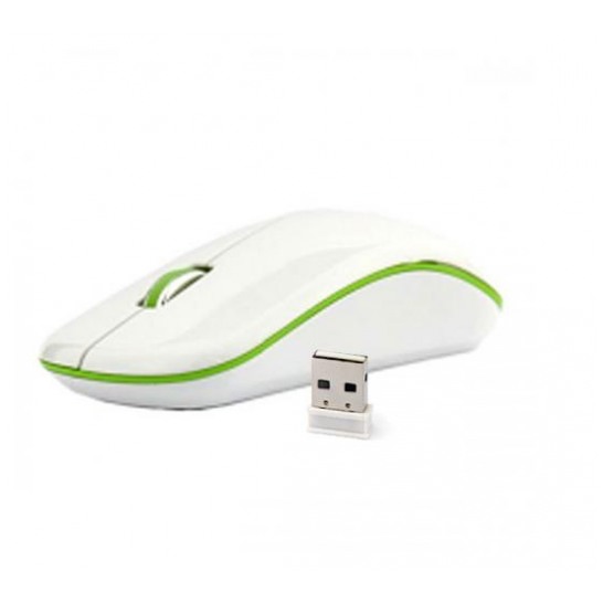 картинка Мышка DeTech DE-7069W White/ Green от магазина КомпьютерЦентр