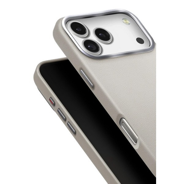 картинка Чехол из искусственной кожи Uniq HYBRID LYDEN (MagSafe) для iPhone 17 Pro MAX 6.9'' CLAY (IP6.9P(2025)-LYDMCLAY) от магазина КомпьютерЦентр