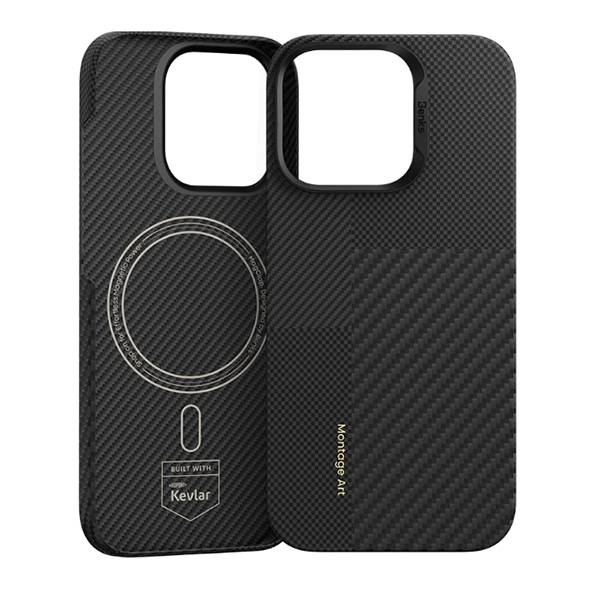 картинка Чехол Benks Montage ArmorAir Case built with Kevlar для iPhone 16 6.1'' Black (600D+1500D) от магазина КомпьютерЦентр