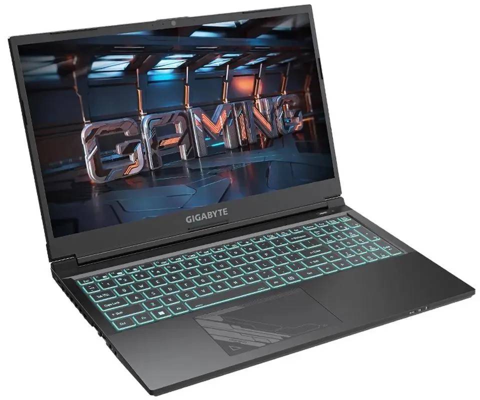 картинка Ноутбук GIGABYTE G5 KF 15.6'' (1920x1080) IPS/ 144Hz/  Core i5 12500H/ 16Gb/ SSD 512Gb/ NV RTX4060 8Gb/  Win11 Home/  Black (KF-E3KZ313SH) от магазина КомпьютерЦентр