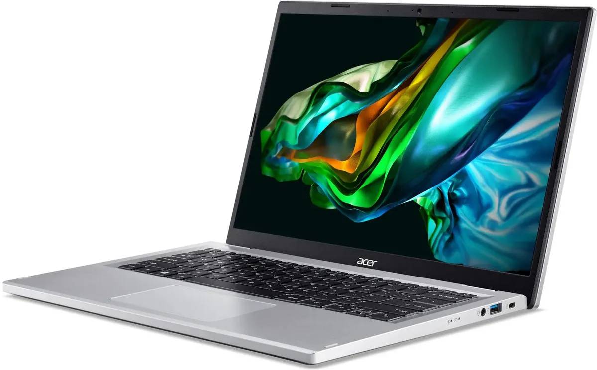 картинка Ноутбук Acer Aspire 3 A314-42P-R7LU 14'' (1920х1200) IPS/  AMD Ryzen7 5700U (8/ 16)/  8Gb/  512Gb SSD/  AMD Radeon /  WiFi AX/  BT/  50Wh/  1.48kg/  Silver (NX.KSFCD.006) от магазина КомпьютерЦентр