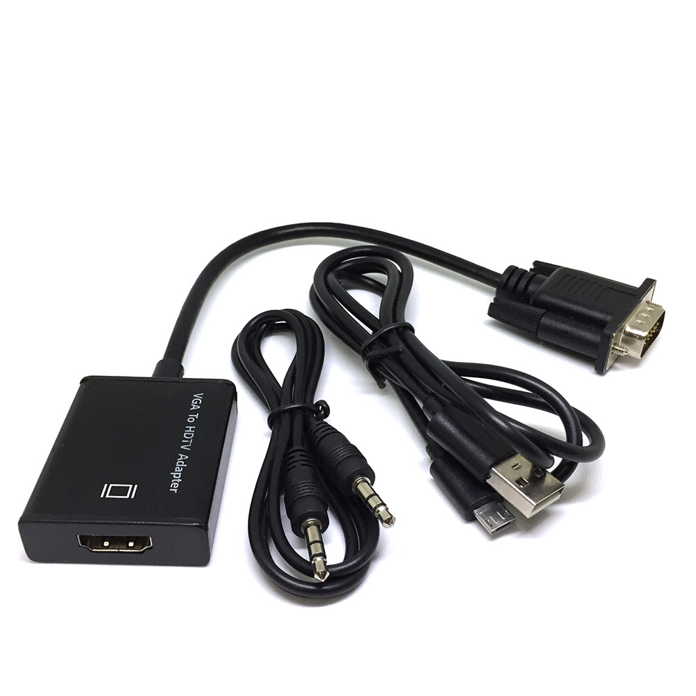 картинка Конвертер Espada VGA + 3,5mm audio jack to HDMI, HCV0201 (44083) от магазина КомпьютерЦентр