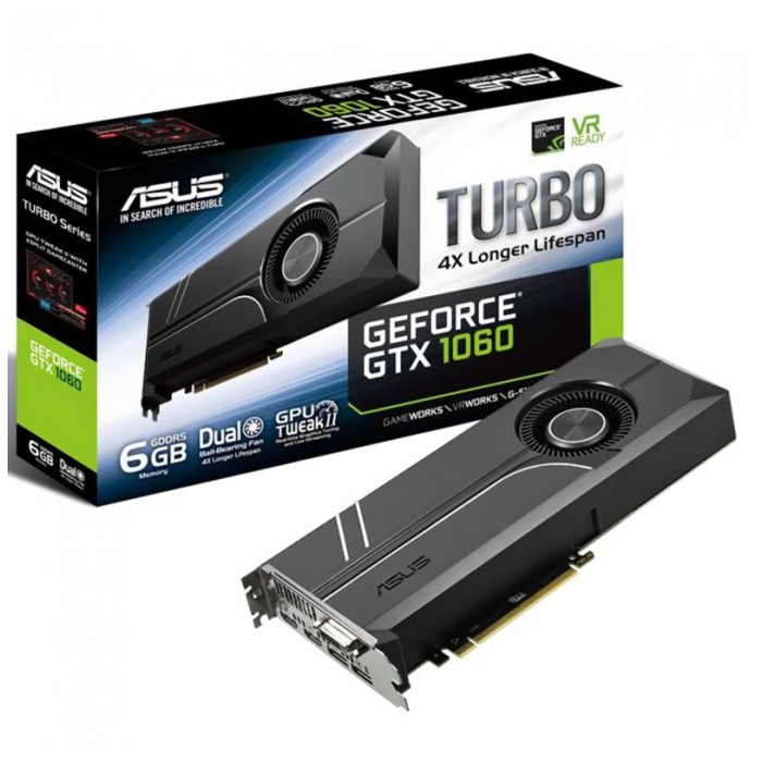 картинка Видеокарта Asus 6Gb DDR5 GeForce Tur (Turbo-GTX1060-6G) от магазина КомпьютерЦентр